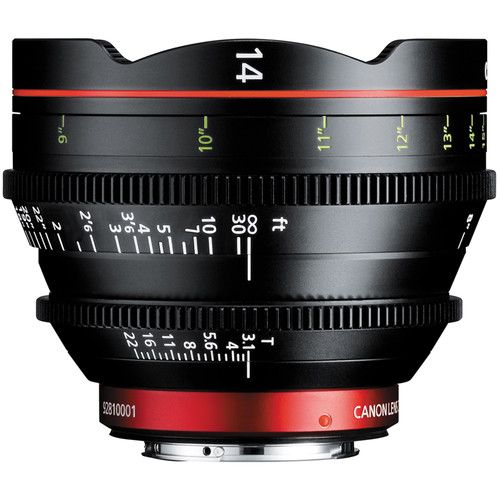 Canon CN-E 14mm T3.1 LF Cinema Prime Lens (montura EF)