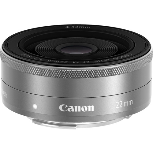 Canon EF-M 22mm f/2 STM Lens (Silver) 9808B002 B&H Photo Video