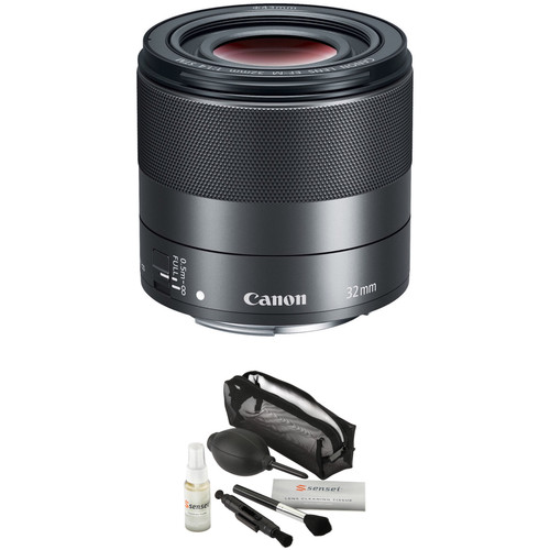 Canon EFM 32mm f/1.4 STM Lens with Lens Care Kit B&H Photo