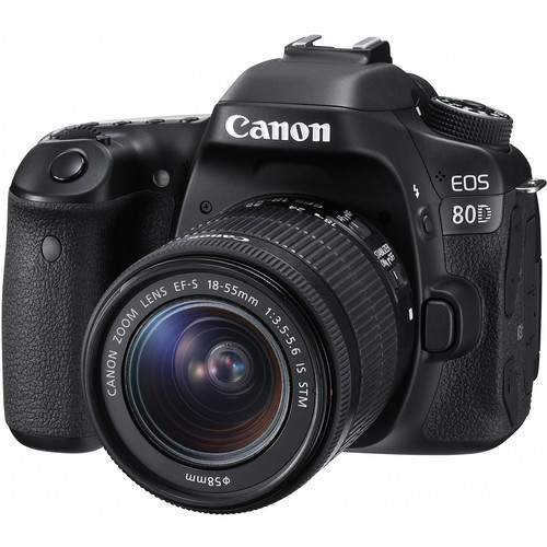 Canon EOS 80D DSLR Camera with 1855mm Lens Basic Kit B&H Photo