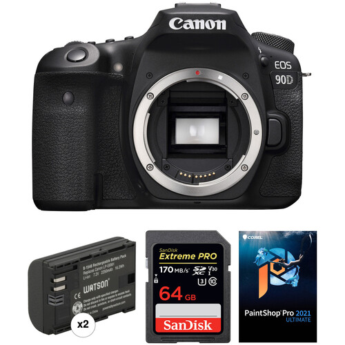 Canon EOS 90D DSLR Camera Body with Software Kit