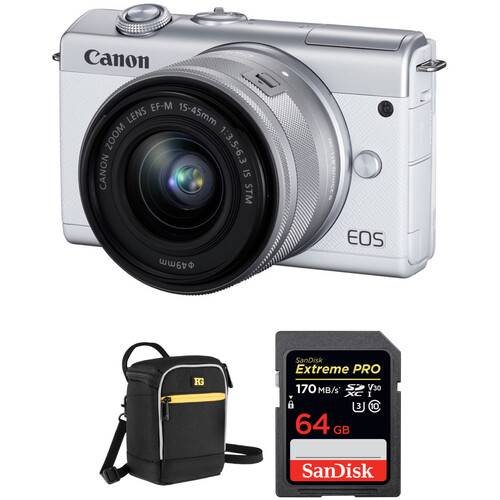Canon EOS M200 Mirrorless Digital Camera with 1545mm Lens and