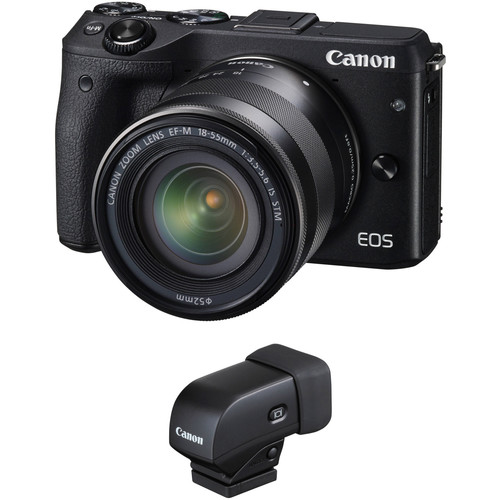Canon EOS M3 Mirrorless Digital Camera with 1855mm Lens and