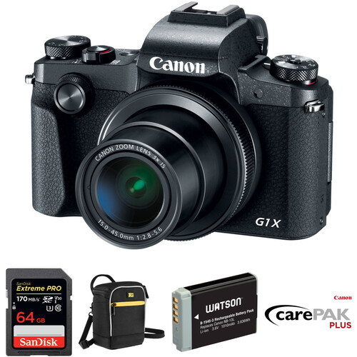 Canon PowerShot G1 X Mark III Digital Camera Deluxe Kit B&H