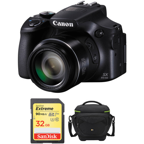 Canon PowerShot SX60 HS Digital Camera Basic Accessory Kit B&H