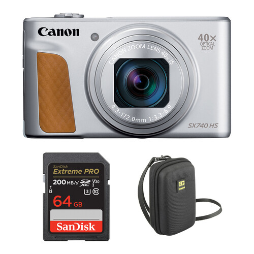 Canon PowerShot SX740 HS Digital Camera With Accessories Kit