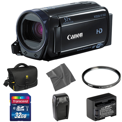 Canon Vixia HFR60 HD Camcorder Basic Kit B&H Photo Video