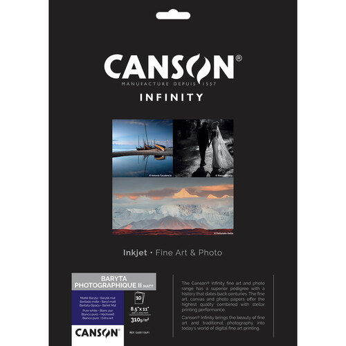 Canson Infinity Baryta Photographique II Matte Paper (8.5 x 11