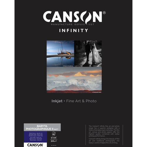 Canson Infinity Baryta Photographique II Matte Paper (17 x 22