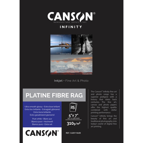 Canson Infinity Platine Fibre Rag Paper (5 x 7