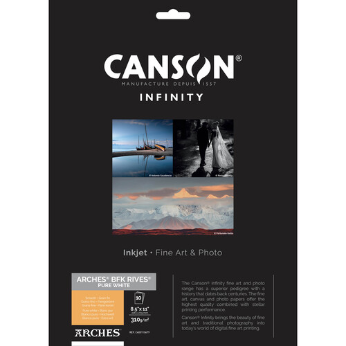 Canson Infinity ARCHES BFK Rives White Photo Paper (8.5 x 11