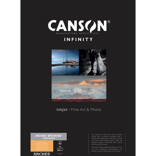 Canson Infinity ARCHES BFK Rives White Photo Paper (17 x 22