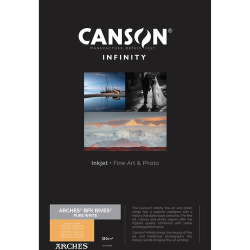 Canson Infinity ARCHES BFK Rives Pure White Photo Paper (8.5 x 11