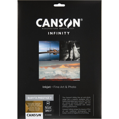 Canson Infinity Baryta Prestige II Glossy Paper (8.5 x 11
