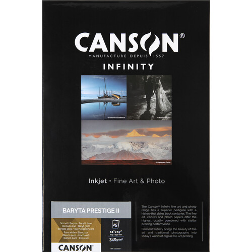 Canson Infinity Baryta Prestige II Glossy Paper (11 x 17