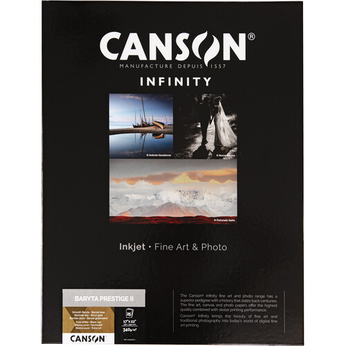 Canson Infinity Baryta Prestige II Glossy Paper (17 x 22