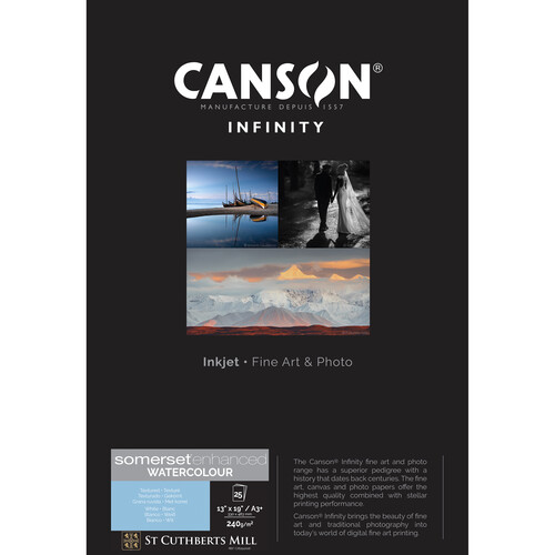 Canson Infinity Somerset Enhanced Watercolor Paper (13 x 19