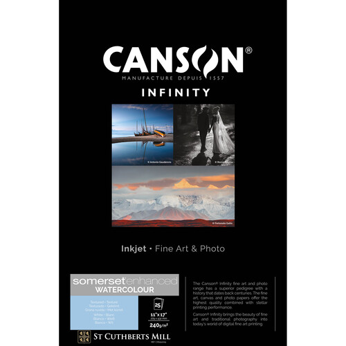 Canson Infinity Somerset Enhanced Watercolor Paper (11 x 17