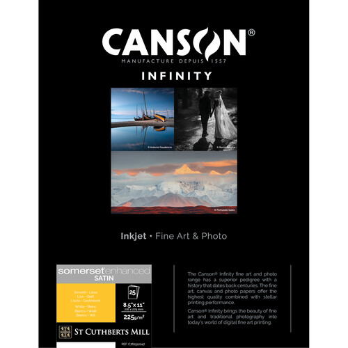 Canson Infinity Somerset Enhanced Satin (225 gsm 8.5 x 11