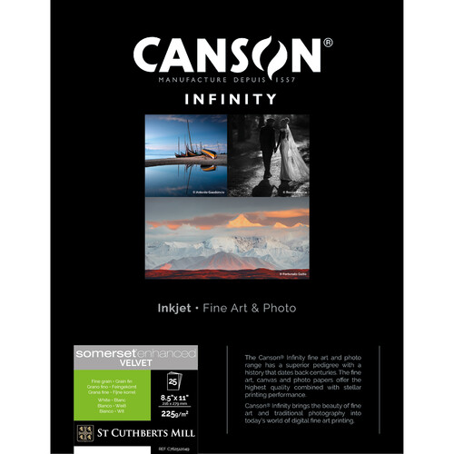 Canson Infinity Somerset Enhanced Velvet (225 gsm 8.5 x 11