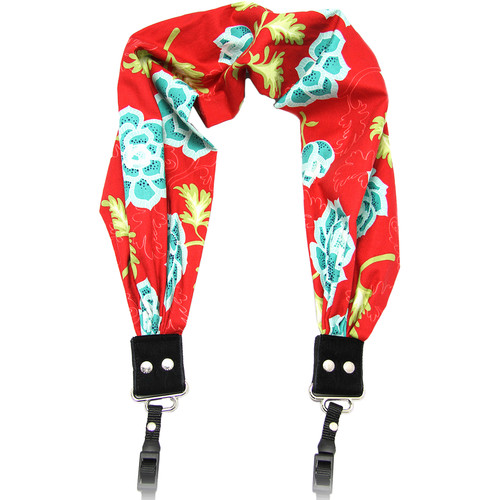 Capturing Couture Pocket Scarf Camera Strap (Azalea Red)