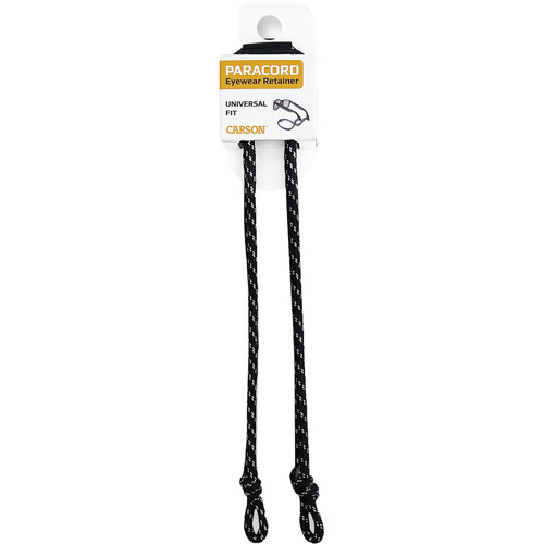 Carson Paracord Eyewear Retainers (Black / Reflective Gray)