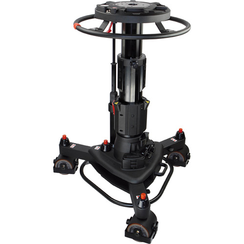 Cartoni P-90 Pedestal with Master 30 Head FB 2 Telescopic Pan Bars Flat Base Adapter and Air Pump