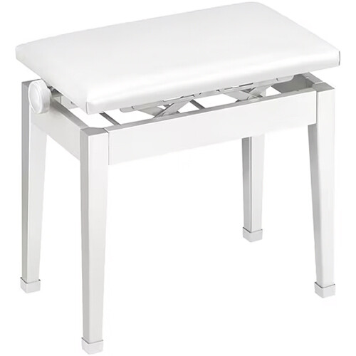 Casio Height-Adjustable Metal Artist Bench (White)