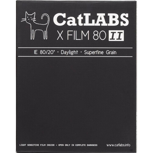 CatLABS X Film 80 II Black and White Negative Film (4 x 5