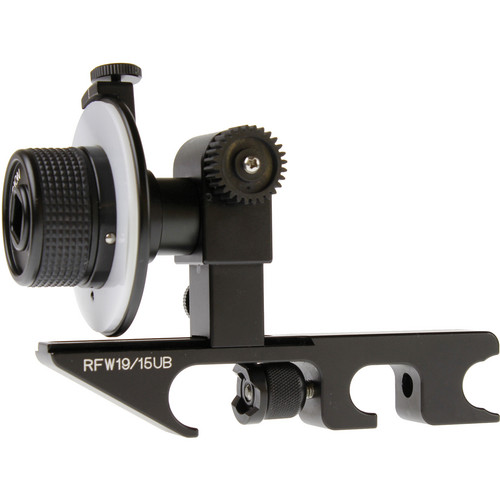 Cavision Basic Mini Follow Focus with Gear for Canon Video Lenses (19mm Rods)