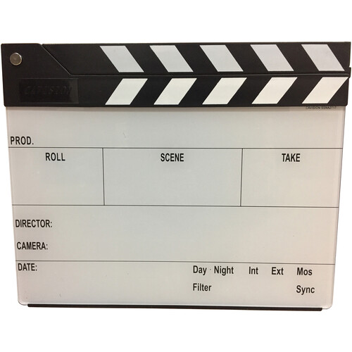 Cavision Next-Gen Production Slate with Color Clapper Sticks (American Style B&W)
