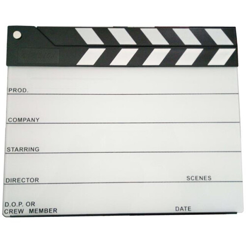 Cavision Souvenir Production Slate with Black-and-White Clapper Sticks