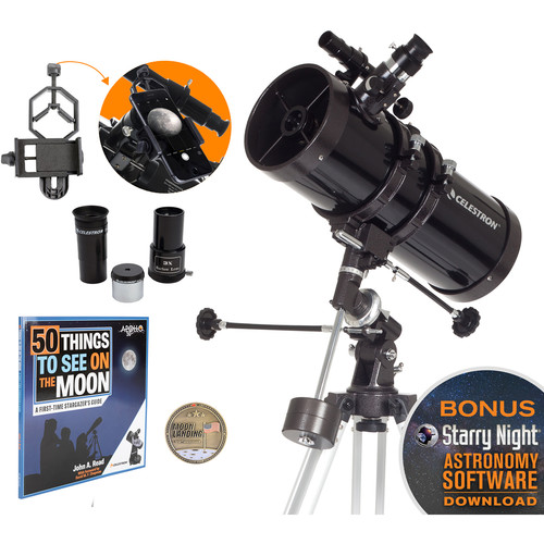 Celestron PowerSeeker 127EQ 127mm f/9 Reflector Telescope, 22128
