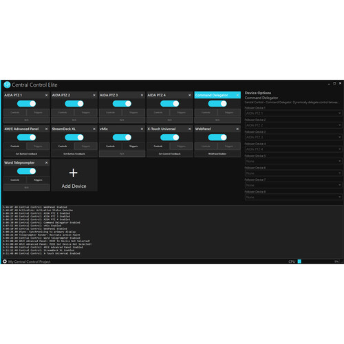 Central Control MIDI Control Intro License (Download)