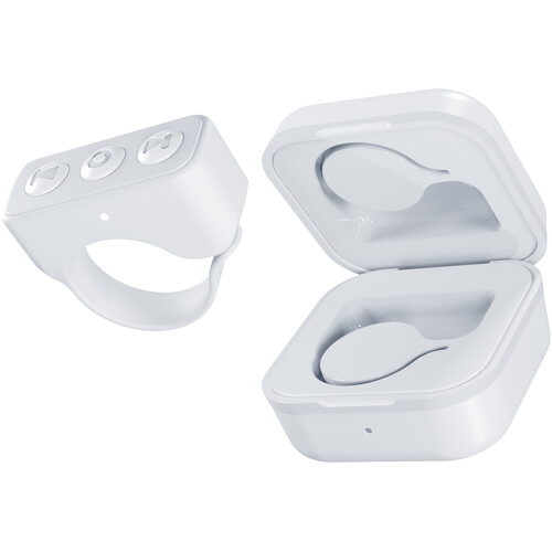 ChargeWorx Wireless Remote Control Ring with Charging Case (White)