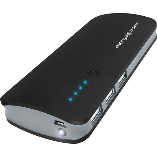 ChargeWorx Premium Power Bank with Triple USB-A Ports (10000 mAh)