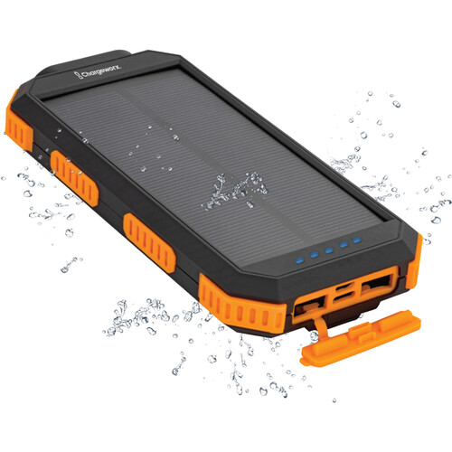 ChargeWorx Solar Power Bank with Wireless Charging (15000 mAh)