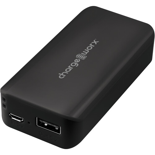 ChargeWorx Pre-Charged & Ready to Use Power Bank (4000 mAh Black)