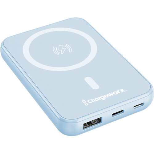 ChargeWorx MagSafe Power Bank (5000mAh Coral Blue)