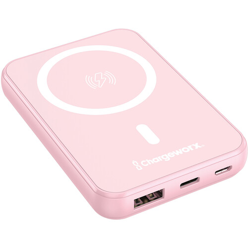 ChargeWorx MagSafe Power Bank (5000mAh Pink)