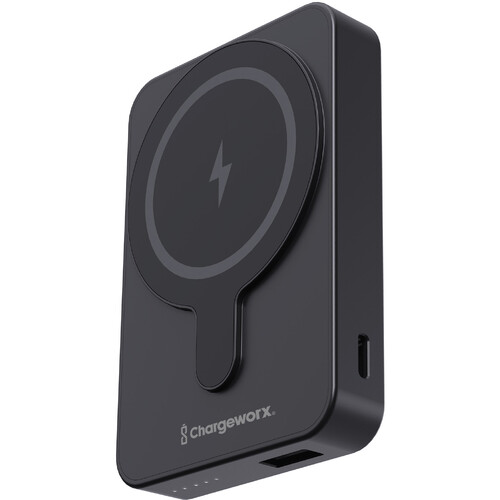 ChargeWorx Wireless Power Bank with Credit Card Holder (5000mAh Black)