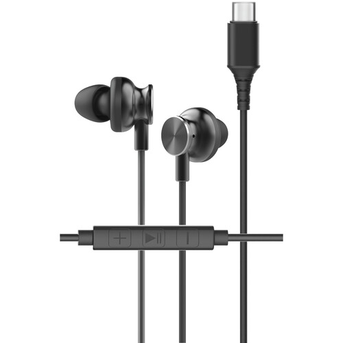 ChargeWorx Earbuds with USB-C Connector (Black)