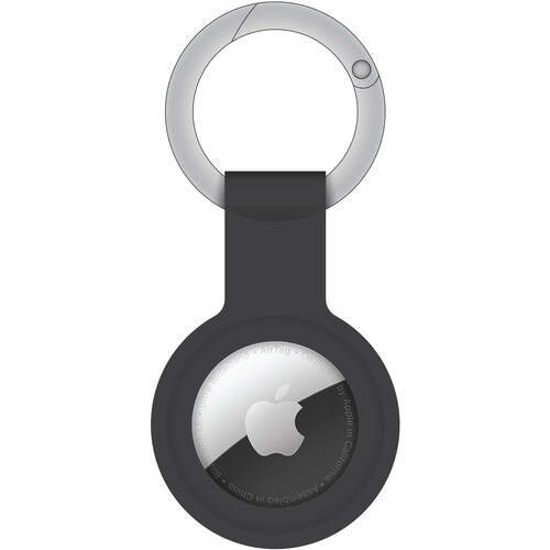 ChargeWorx Tracking Keychain for Apple AirTag (Single Black)