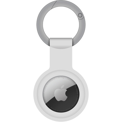 ChargeWorx Tracking Keychain for Apple AirTag (Single White)