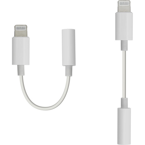 ChargeWorx Lightning to 3.5mm Headphone Adapter (White 3