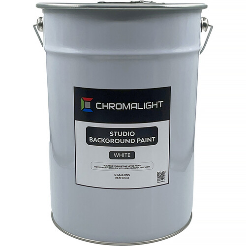 ChromaLight Cyclorama Studio Paint (White 5 Gallons)
