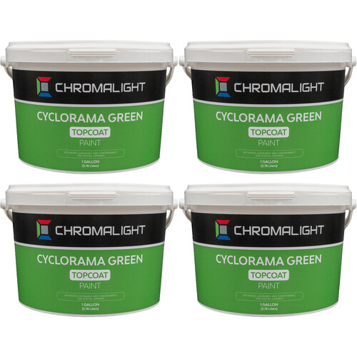 ChromaLight Cyclorama Green Topcoat Paint Kit (1 Gallon 4-Pack)