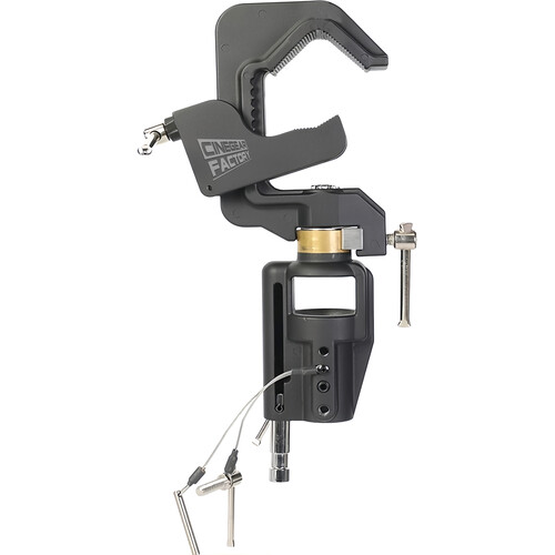 CineGearFactory Swiveling Pipe C-Clamp with Universal Head