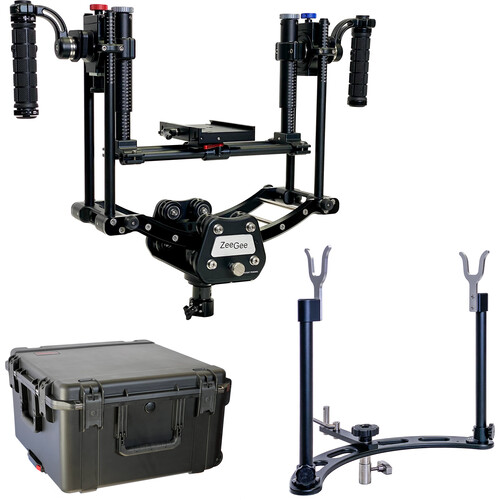 Cinema Devices ZeeGee 3-Axis Camera Head Bundle with Dock & Hard Travel Case for Steadicam