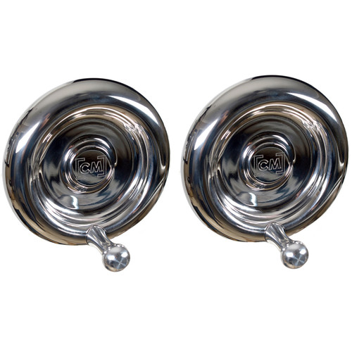 CineMilled Stainless Steel Wheels for Alpha Wheels System (Pair Silver Handles)